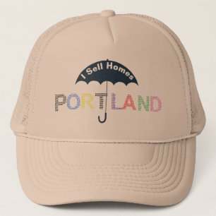 Portland Real Estate Homes Tan Baseball Cap Hat