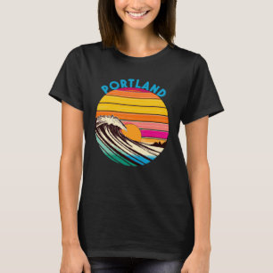 Portland Retro 1980s Style Beach T-Shirt
