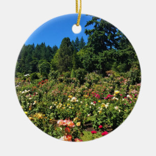 Portland Rose Garden, OR Ceramic Ornament