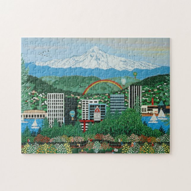 Portland Rose Gardens Puzzle (Horizontal)