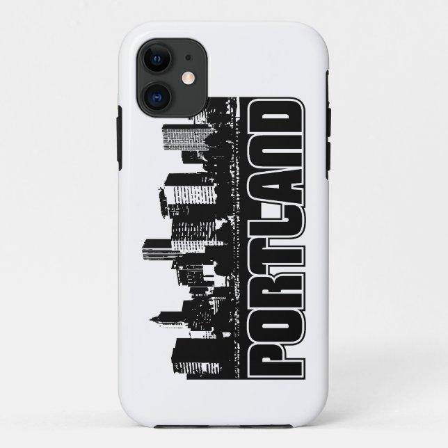 Portland Skyline Case-Mate iPhone Case (Back)