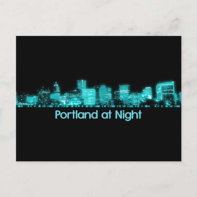 Portland Skyline Postcard (Front)