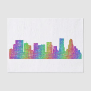 Portland skyline tissue paper