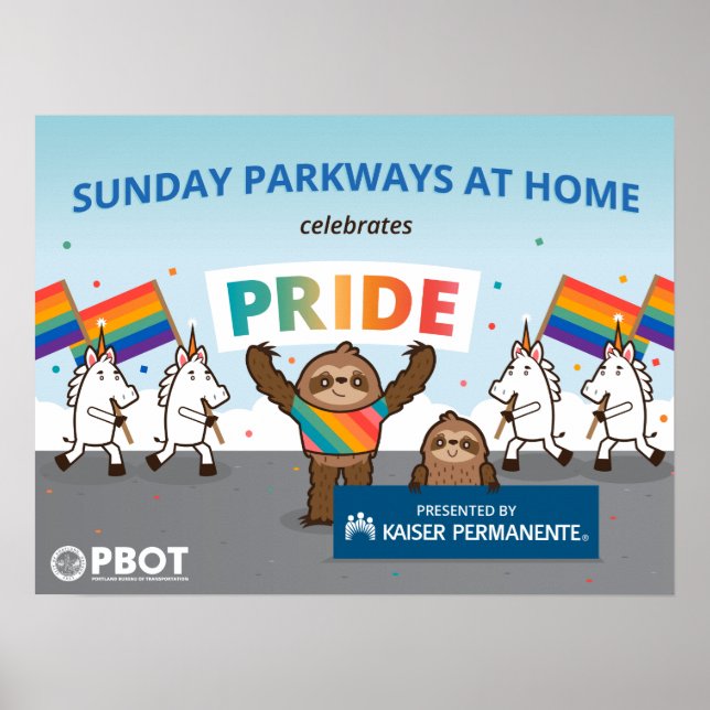 Portland Sunday Parkways poster (Front)