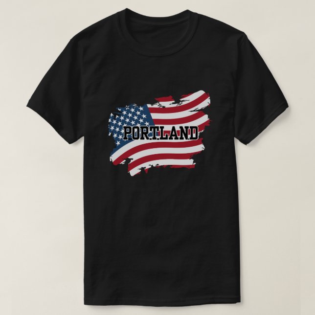 Portland USA T-Shirt (Design Front)
