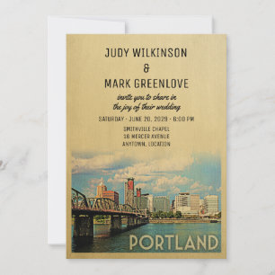 Portland Wedding Invitation Oregon