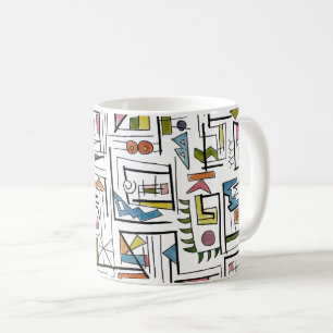 Portland-Whimsical Modern Geometric Art Coffee Mug