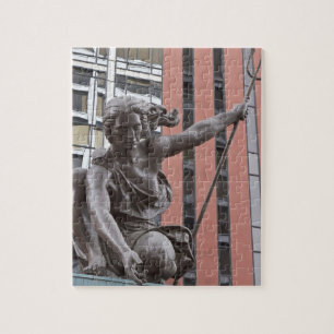 Portlandia statue, Portland, Oregon Jigsaw Puzzle