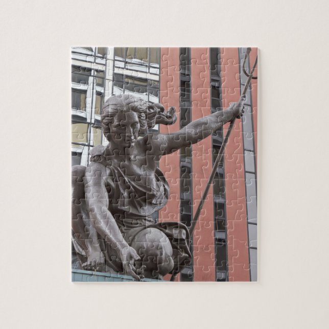 Portlandia statue, Portland, Oregon Jigsaw Puzzle (Vertical)