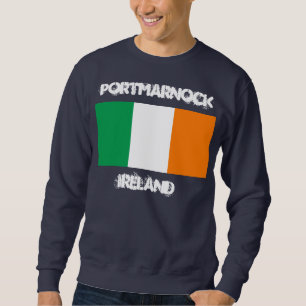 Portmarnock, Ireland with Irish flag Sweatshirt