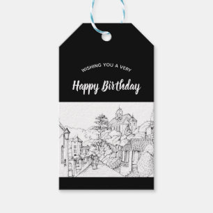 Portmeirion North Wales Pen and Ink Sketch Gift Tags