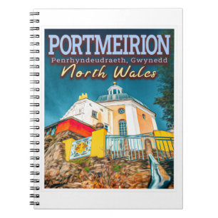PORTMEIRION - PENRHYNDEUDRAETH GWYNEDD NORTH WALES NOTEBOOK
