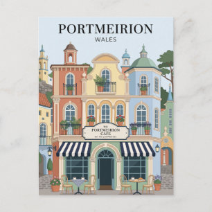 Portmeirion Village Wales Postcard