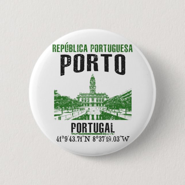 Porto 6 Cm Round Badge (Front)