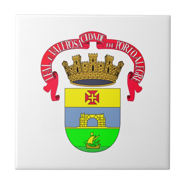 Porto Alegre (City Seal) - BRAZIL Ceramic Tile (Front)
