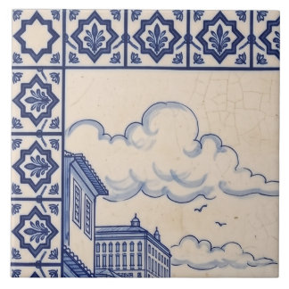 Porto Azulejo Mural Tile 1 of 6 Top Left