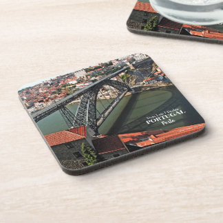Porto bridge over Douro River, Portugal Coaster