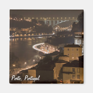 Porto by night Magnet