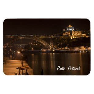 Porto by night Premium Magnet