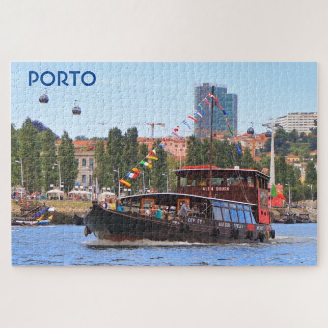 Porto: Cruise boat, Portugal Jigsaw Puzzle (Horizontal)