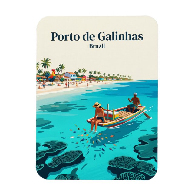 Porto de Galinhas Brazil Magnet (Vertical)