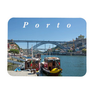 Porto. Douro River and Dom Luis I Bridge. Magnet
