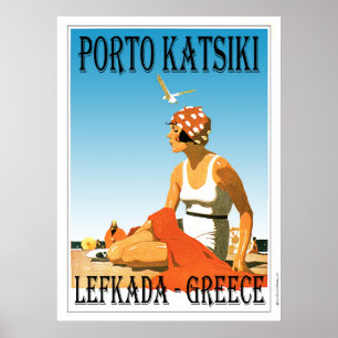 Porto Katsiki Beach Lefkada - Greece Poster
