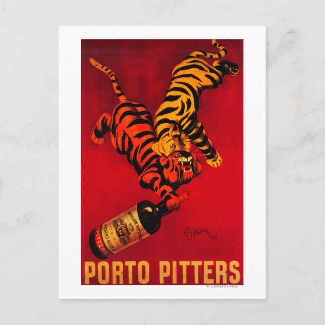Porto Pitters Vintage PosterEurope Postcard (Front)