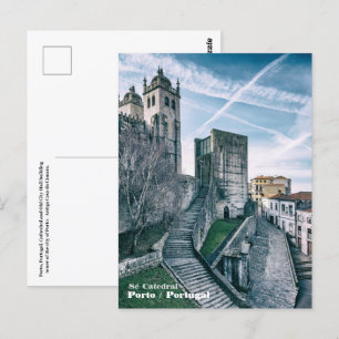 Porto,  Portugal. Cathedral and Old City-Hall Postcard