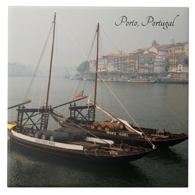 Porto Portugal Ceramic Tile (Front)