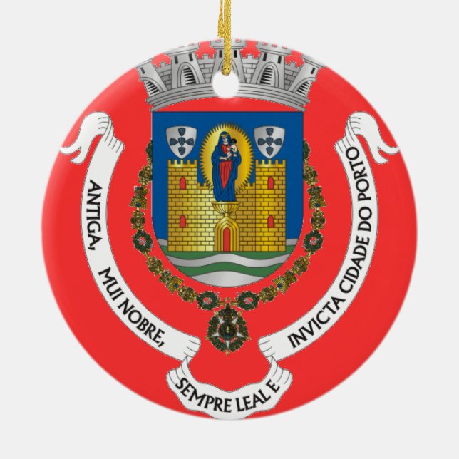 Porto* Portugal Custom Ornament (Back)