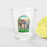Porto Portugal Travel Art Emblem