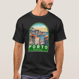 Porto Portugal Travel Art Emblem T-Shirt