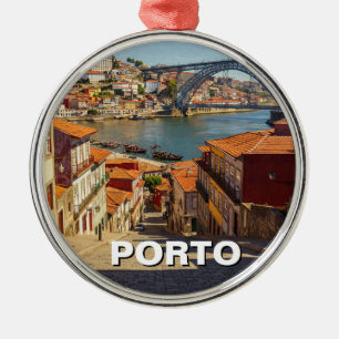 Porto Portugal Travel Metal Ornament