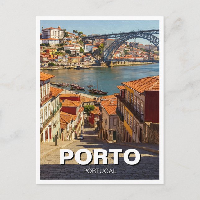 Porto Portugal Travel Postcard (Front)