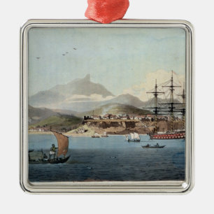 Porto Praya in the Island of St. Jago, plate 4 fro Metal Ornament