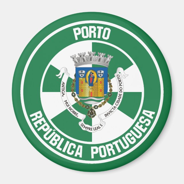 Porto Round Emblem Magnet (Front)
