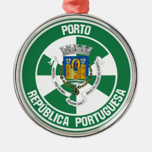 Porto Round Emblem Metal Ornament