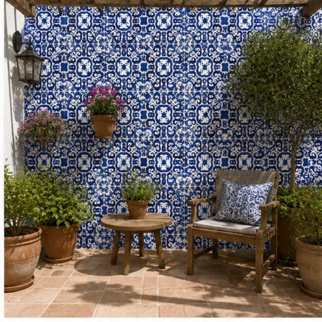 Porto Royale Classic Blue Baroque Ceramic Tile (Creator Uploaded)