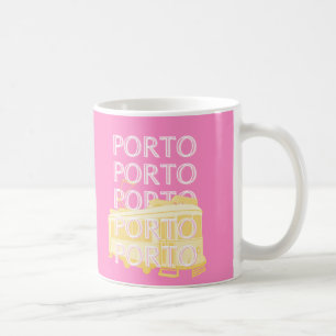 Porto Travel Art, Portugal, Pink Coffee Mug