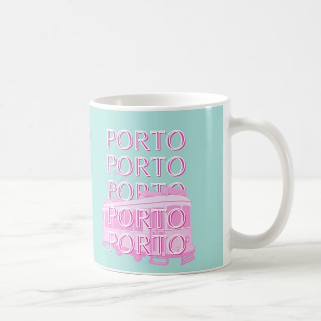 Porto Travel Art, Portugal Travel Art Coffee Mug (Right)