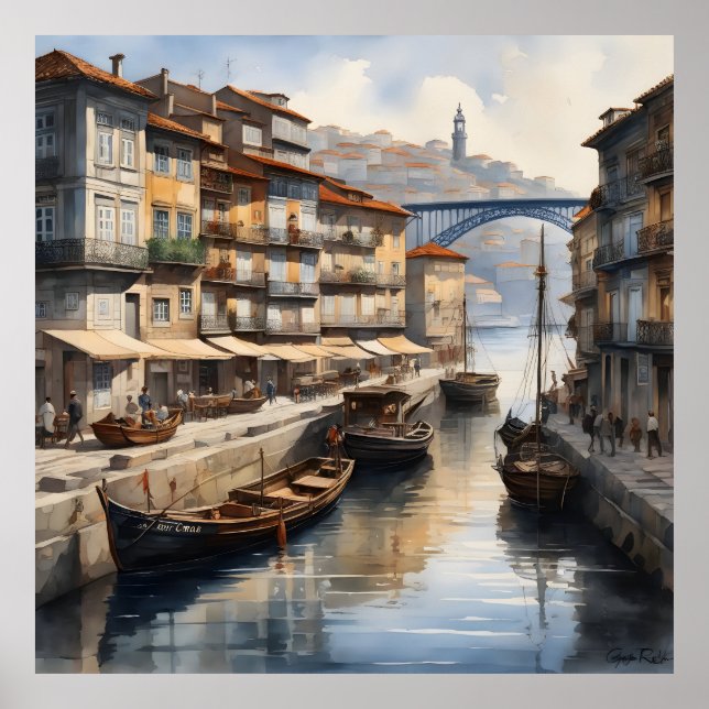 Porto watercolor poster (Front)