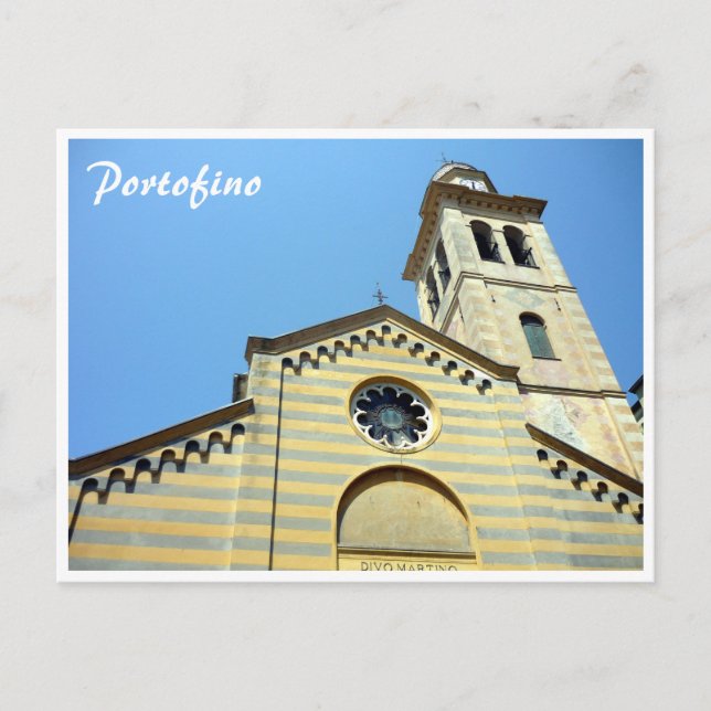 portofino church postcard (Front)