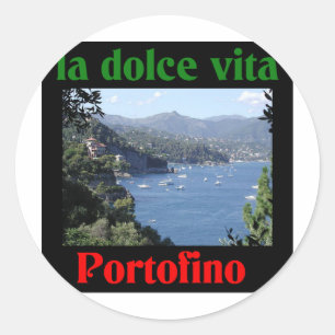 Portofino Italy Classic Round Sticker