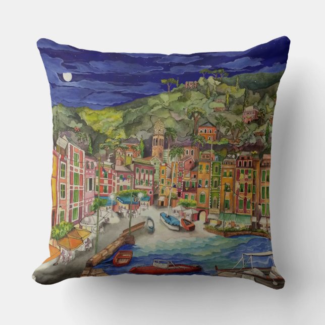 Portofino, Italy Cushion (Front)