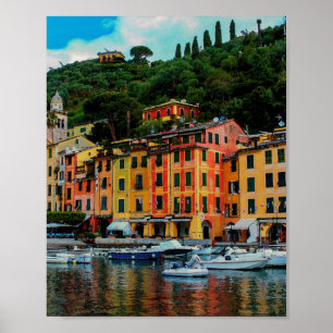 Portofino Italy Liguria Riviera Europe Travel Poster