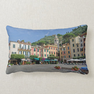 Portofino, Italy. Portofino Village Square Post-it Lumbar Cushion