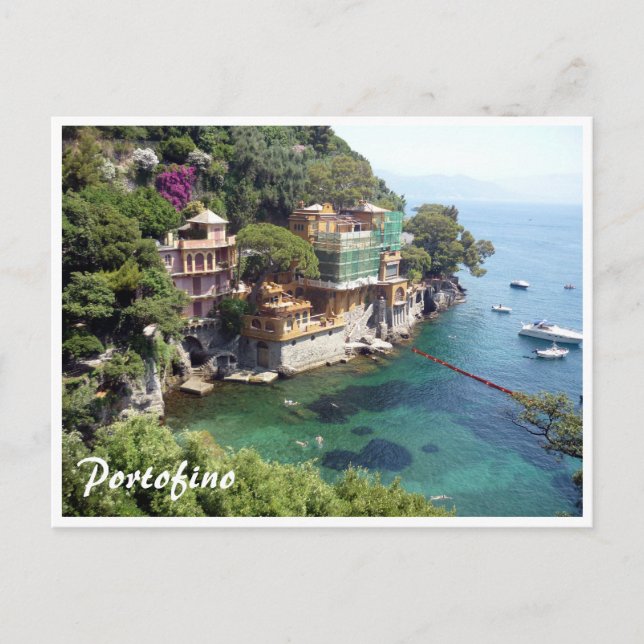 portofino waters postcard (Front)