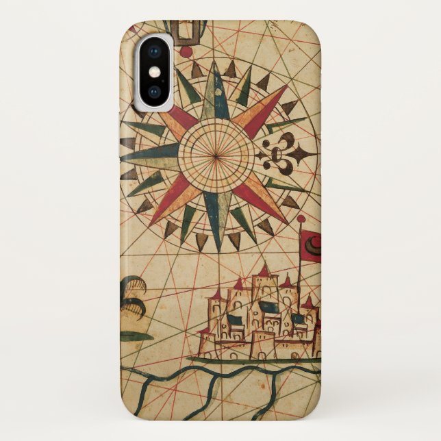 Portolan Chart | Map of Cairo, Egypt Case-Mate iPhone Case (Back)