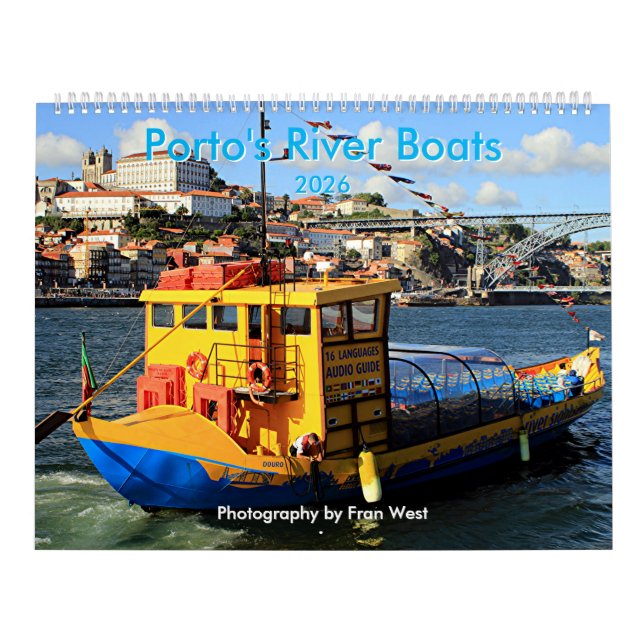 Porto's River Boats 2026 Calendar (Cover)
